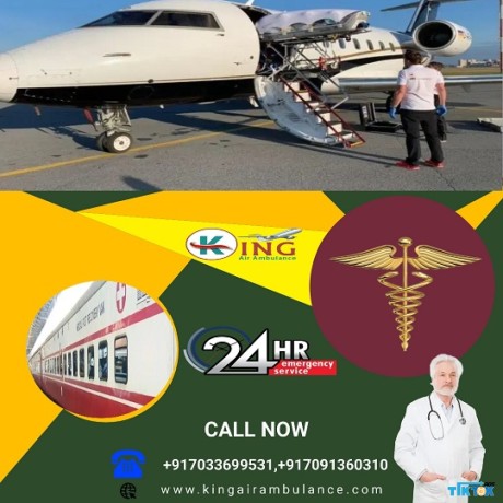 take-air-ambulance-in-varanasi-by-king-with-professional-therapeutic-team-big-0