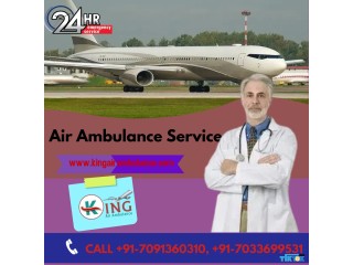Select Air Ambulance Service in Raipur by King with World-Class ICU Equipment