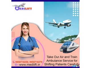 Take Medilift Air Ambulance Service in Raipur with Efficient Relocation Service