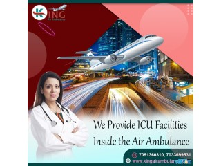 Book Air Ambulance Service in Bangalore by King with Well Qualified Medical Panel