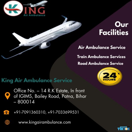 get-air-ambulance-service-in-ranchi-by-king-with-specialized-medical-squad-big-0