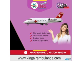 Hire Air Ambulance Service in Raipur by King with Emergency Conditions