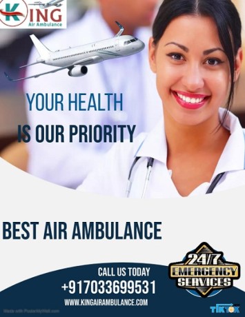 utilize-hassle-free-air-ambulance-service-in-guwahati-by-king-with-fully-trained-medical-crews-big-0