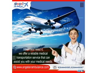 Take the Superb Emergency Air Ambulance in Raigarh with Medical Benefits by Angel