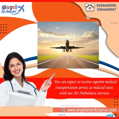 book-the-perfect-medical-air-ambulance-in-siliguri-by-angel-with-medical-team-big-0