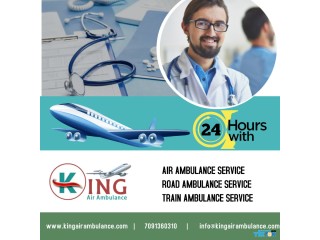 Get Air Ambulance Service in Dibrugarh by King with Rapidly Transport