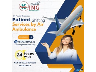 Book Air Ambulance Services in Siliguri by King with Well-Equipped Medical Personnel