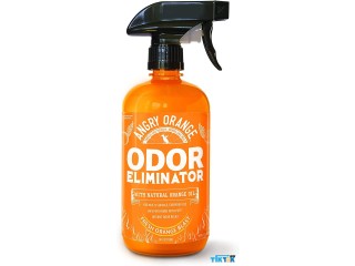ANGRY ORANGE Pet Odor Eliminator for Strong Odor - Citrus Deodorizer for Strong Dog or Cat Pee Smells on Carpet