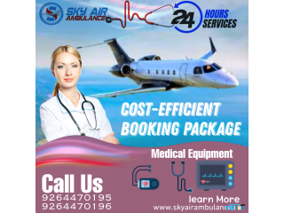 Get Budget Friendly Sky Air Ambulance From Patna to Delhi with Full ICU setup