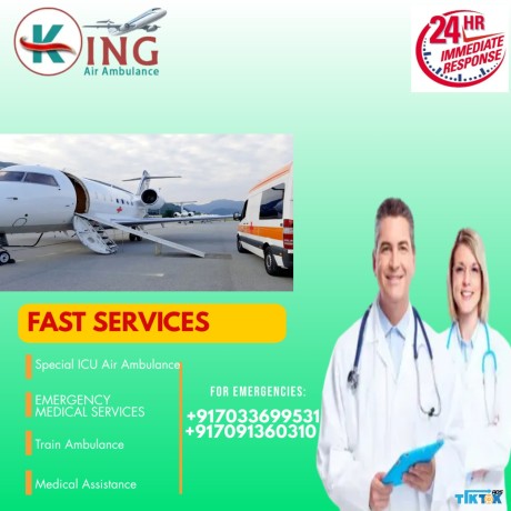 pick-hi-tech-icu-capableair-ambulance-service-in-bagdogra-by-king-with-immediate-patient-rescue-big-0