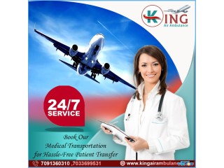 Take Hi-Tech ICU Support Air Ambulance Service in Chandigarh by king