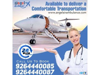 Take Quick Rescue Medical Air Ambulance Services in Raipur by Angel