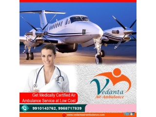 Pick Vedanta Air Ambulance Service in Mumbai with Ultimate Medical Tools
