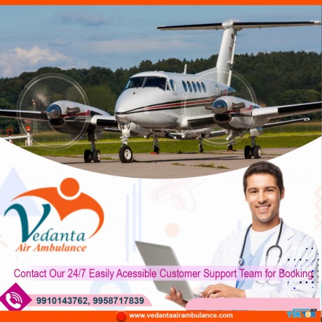 vedanta-air-ambulance-in-patna-with-fabulous-curative-care-big-0