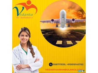 Select Vedanta Air Ambulance Service in Guwahati with Emergency Patient Move at a Low Cost