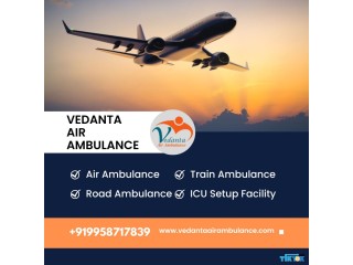Vedanta Air Ambulance Service in Patna with Remarkable Medical Support