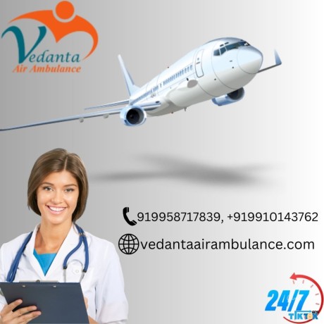 gain-vedanta-air-ambulance-service-in-bhubaneswar-with-a-life-support-ventilator-setup-big-0