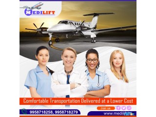 Utilize Air Ambulance from Delhi by Medilift with World-Class Medical Support