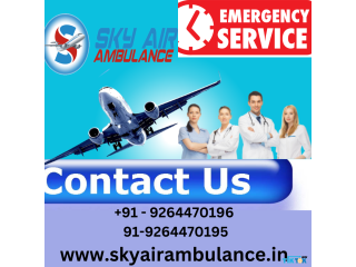 Sky Air Ambulance from Madurai with Specialized Medical Care Facilities