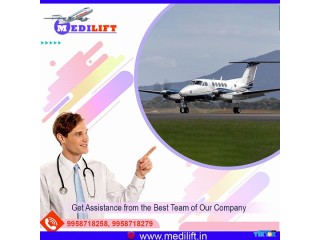 Choose Air Ambulance in Guwahati by Medilift with Certified Medical Crew