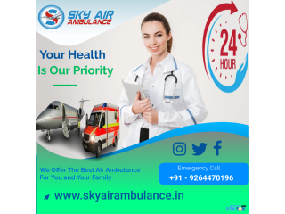Sky Air Ambulance from Allahabad with Hi-Tech Medical Equipment