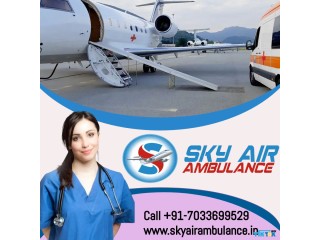 Sky Air Ambulance from Bhubaneswar with Advanced Medical Tools