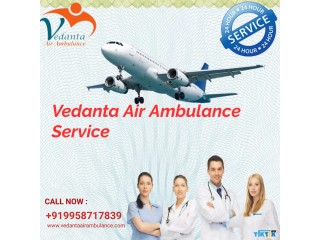 Pick Air Ambulance Service in Muzaffarpur by Vedanta with All the Necessary Medical Equipment