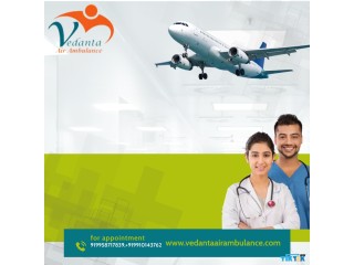 Use Air Ambulance Service in Silchar by Vedanta with Experienced Medical Crew