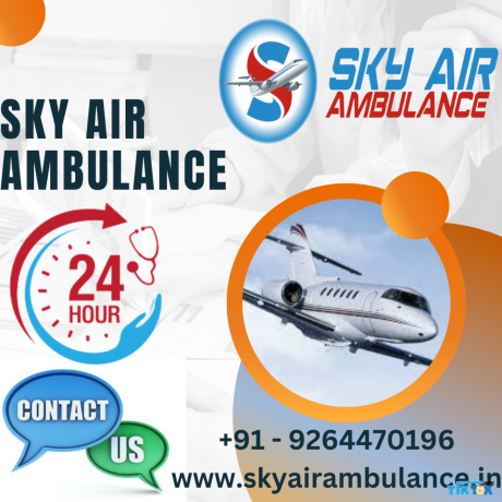 sky-air-ambulance-from-gorakhpur-with-best-medical-equipment-big-0
