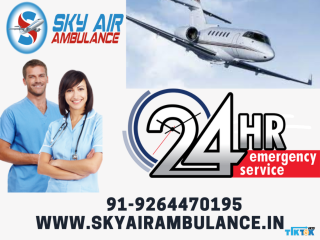 Secure Patient Air Ambulance from Hyderabad by Sky Air
