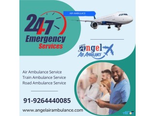 Pick Rescue Air Ambulance Services in Chennai by Angel with Medical Care