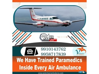 Acquire Air Ambulance Service in Lucknow by Vedanta with Hi Tech Medical Support
