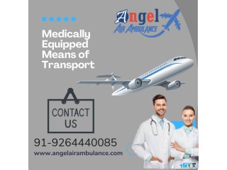 Book Angel Air Ambulance in Delhi with Full and Semi ICU Setup