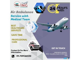 Book Top-Listed Air Ambulance in Guwahati with Medical Service by King