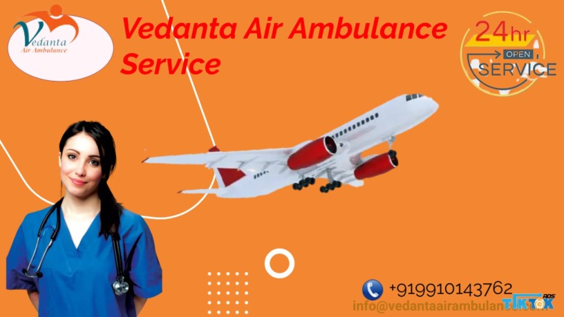 choose-air-ambulance-service-in-bhagalpur-by-vedanta-with-curative-medical-equipment-big-0