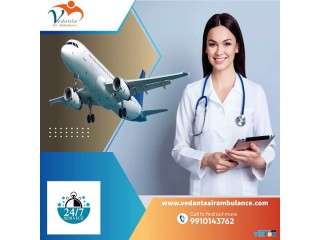 Select Air Ambulance Service in Bhubaneswar by Vedanta with Therapeutic Medical Care