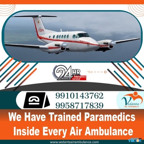 get-air-ambulance-service-in-bagdogra-by-vedanta-with-any-emergency-condition-big-0