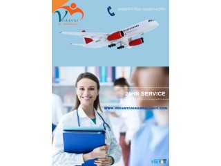 Get Air Ambulance Service in Bagdogra by Vedanta with Proper Care