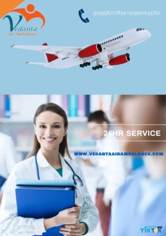 get-air-ambulance-service-in-bagdogra-by-vedanta-with-proper-care-big-0