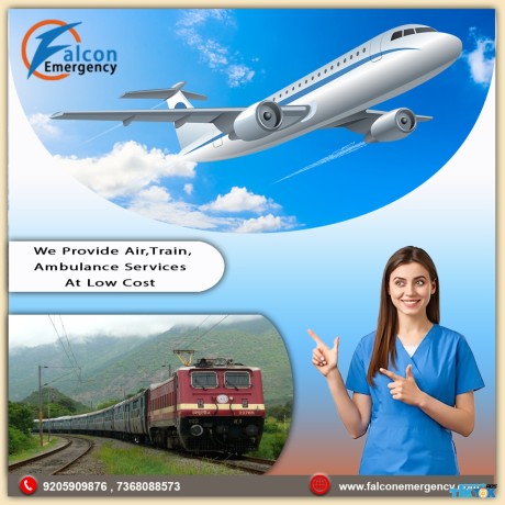 falcon-train-ambulance-in-siliguri-provide-non-complicated-medical-transportation-big-0