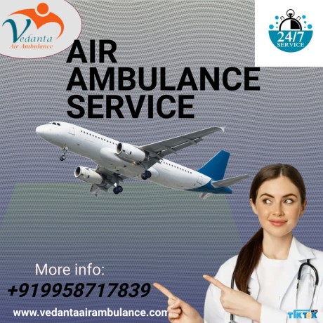 take-air-ambulance-service-in-surat-by-vedanta-with-all-curative-medical-equipment-big-0