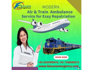 With Expertise Falcon Train Ambulance in Patna Composes the Evacuation Mission Safely