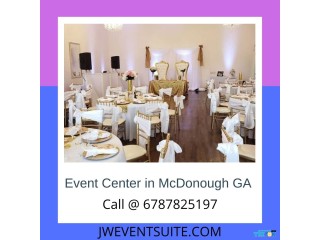 For event venues in McDonough GA, contact JW Event Suite