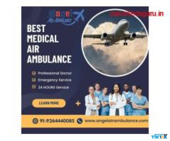 obtain-angel-air-ambulance-service-in-muzaffarpur-with-optimum-medical-service-big-0
