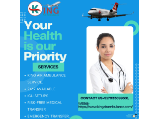 Air Ambulance Service in Bagdogra by King- Advanced Medical Transfer of Patients