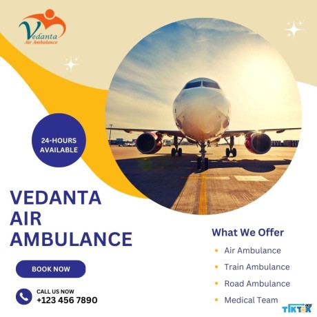 utilize-vedanta-air-ambulance-in-guwahati-with-experienced-medical-group-big-0