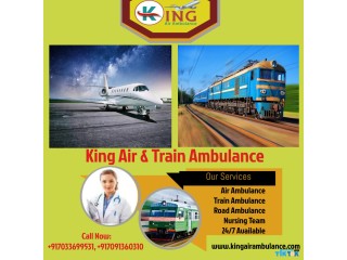 Book King Air Ambulance Service in Patna with Medical Team at Economic Cost