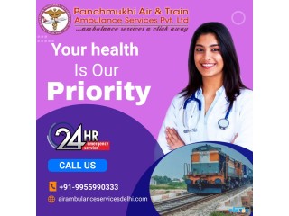 24 Hours Helpful Panchmukhi Train Ambulance Available in Low Budget in Lucknow