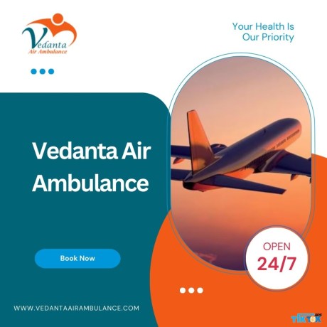 book-vedanta-air-ambulance-in-allahabad-with-superb-medical-amenities-big-0