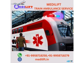 Hire Medilift Train Ambulance Service in Dibrugarh for Serious Patient Transfer